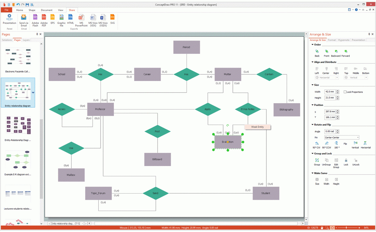 In An Er Diagram Double Rectangle Represents 