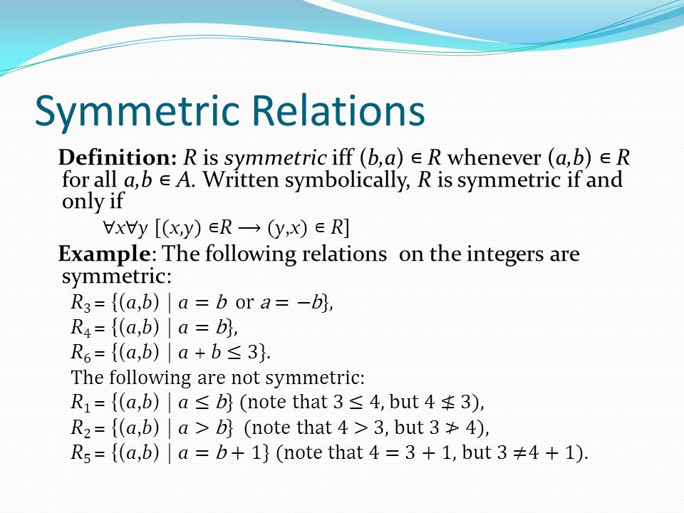 Number Of Symmetric Relations On A Set With N Elements 
