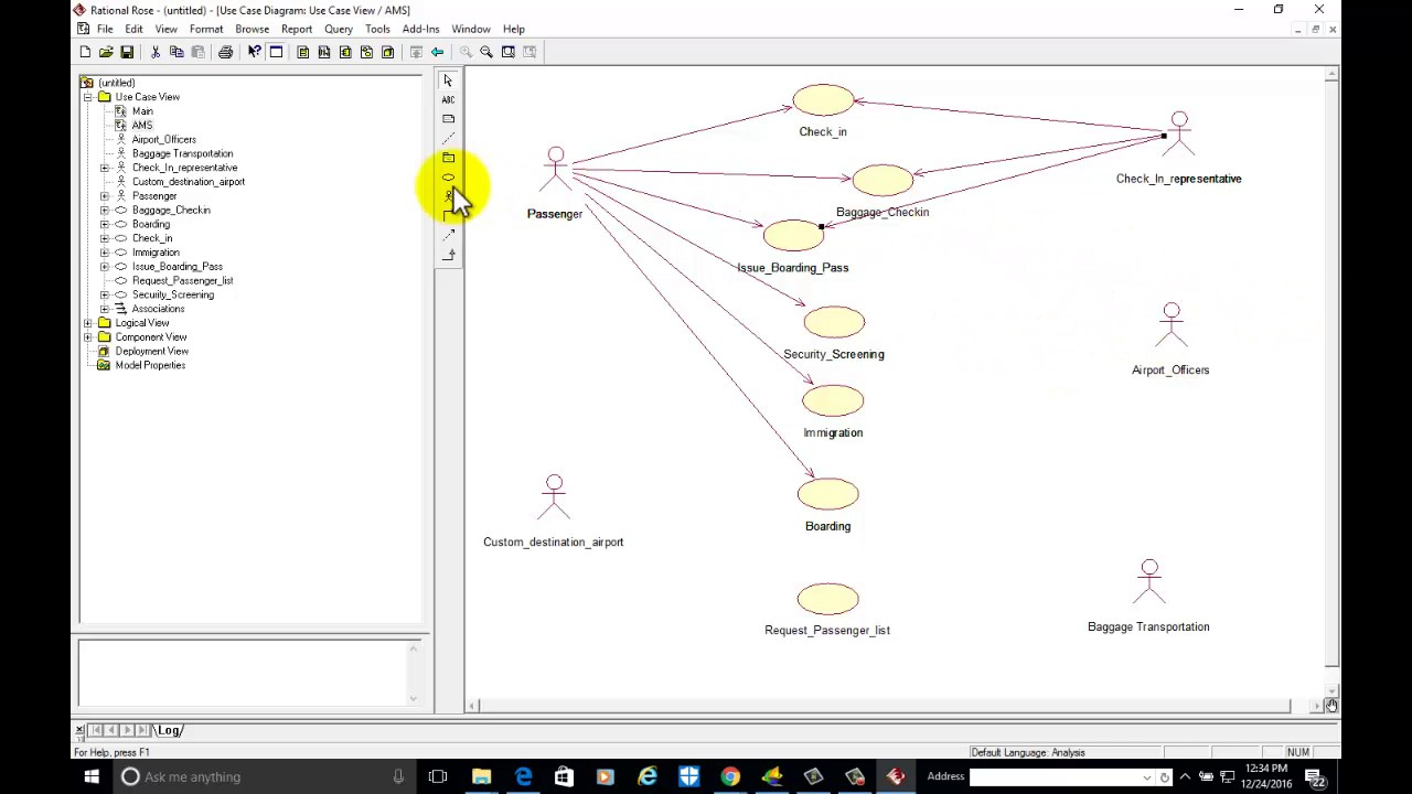 Use Case Diagram For Airport Management System In Rational 