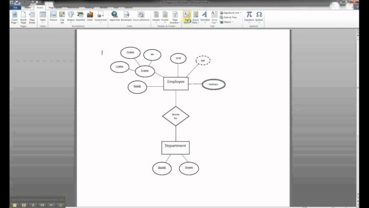 ER Diagram Template Word