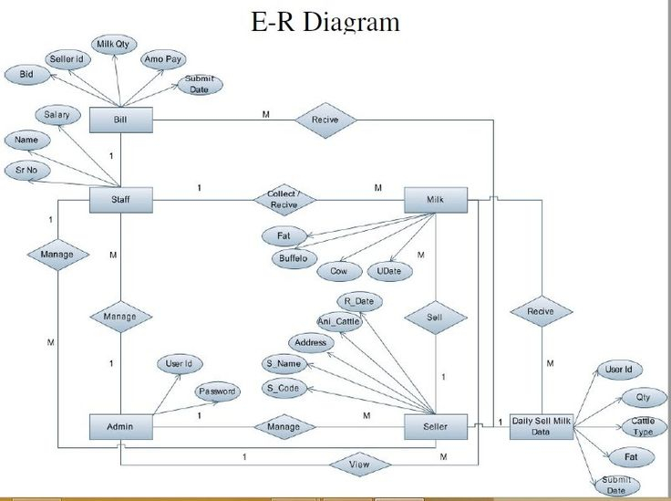 ER DIAGRAM OF DAIRY MILK MANAGEMENT SYSTEM Computer Science Projects 