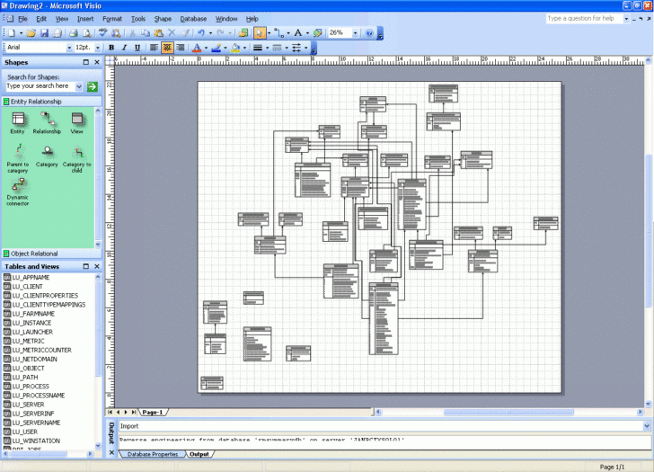 How To Create ER Diagram In Visio 2007
