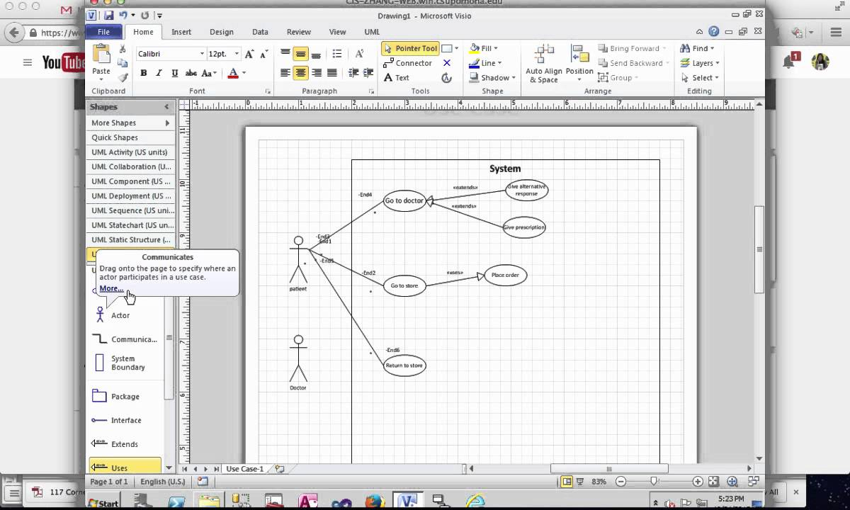 Er Diagram Visio 2007 ERModelExample