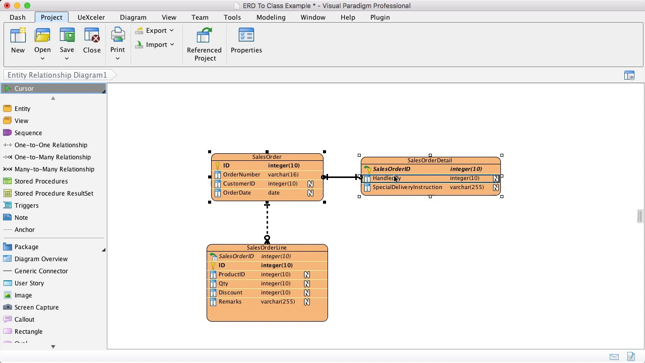 From ERD To Class Diagram Multiple Tables Map To One Class YouTube