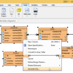 Generate DDL From ER Model Without Connect To Database Visual