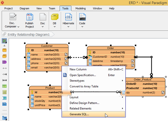 Ddl To ER Diagram Online