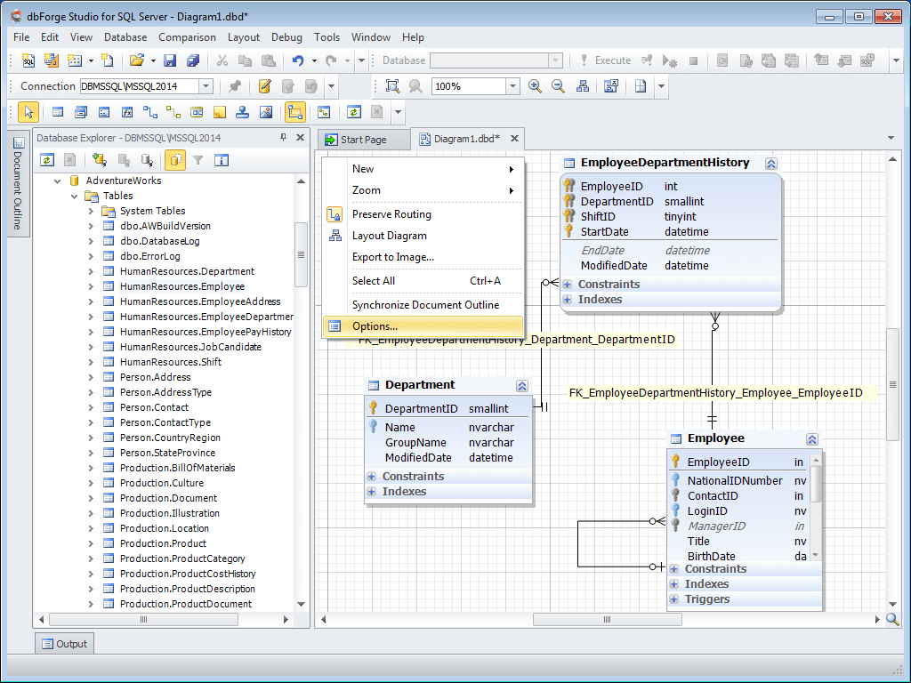 Microsoft Sql Server Management Studio Er Diagram ERModelExample