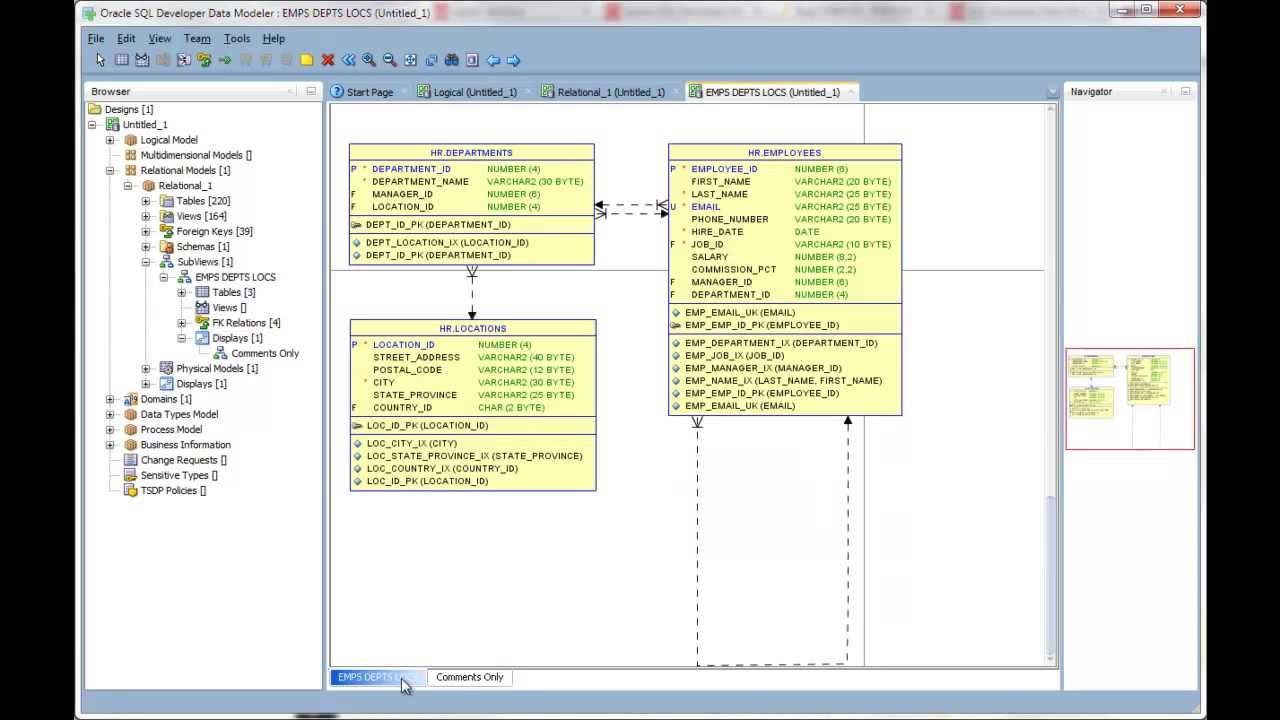 Oracle Sql Developer Er Diagram ERModelExample