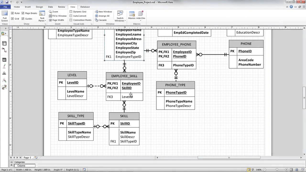 Er Diagram Examples For Employee Management System ERModelExample