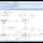 Er Diagram For Library Management System Of College ERModelExample