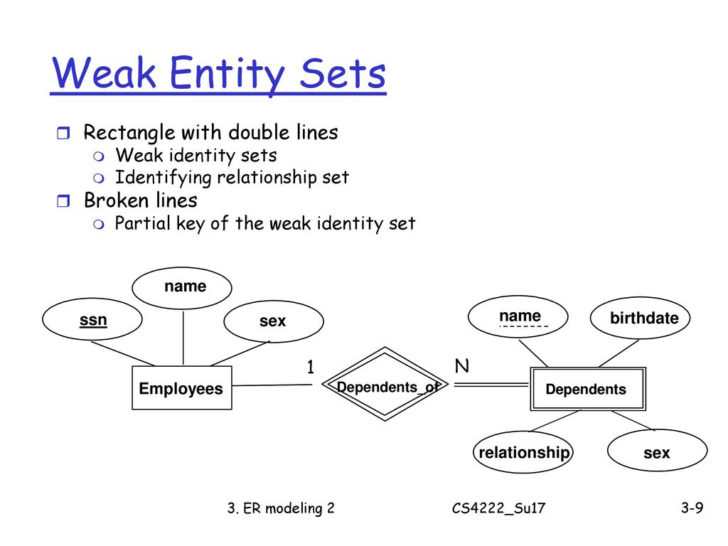 A Partial Key Is ____ In The ER Diagram