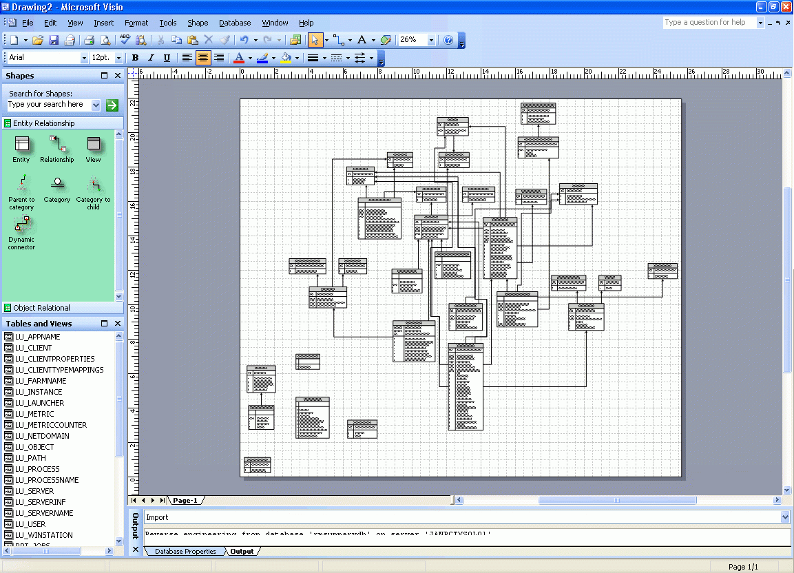 Er Diagram Visio 2007 ERModelExample