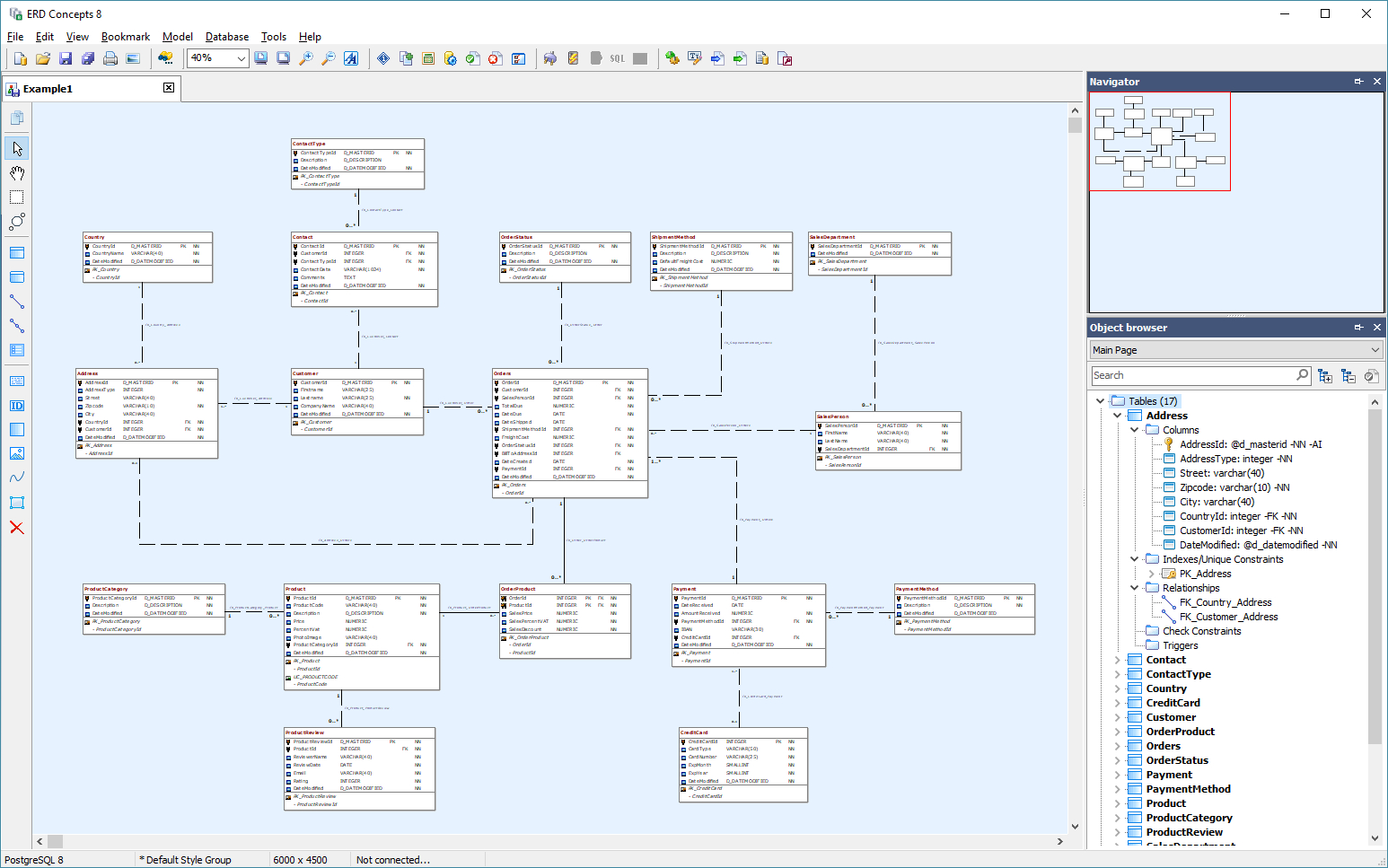 Erd Editor ERModelExample