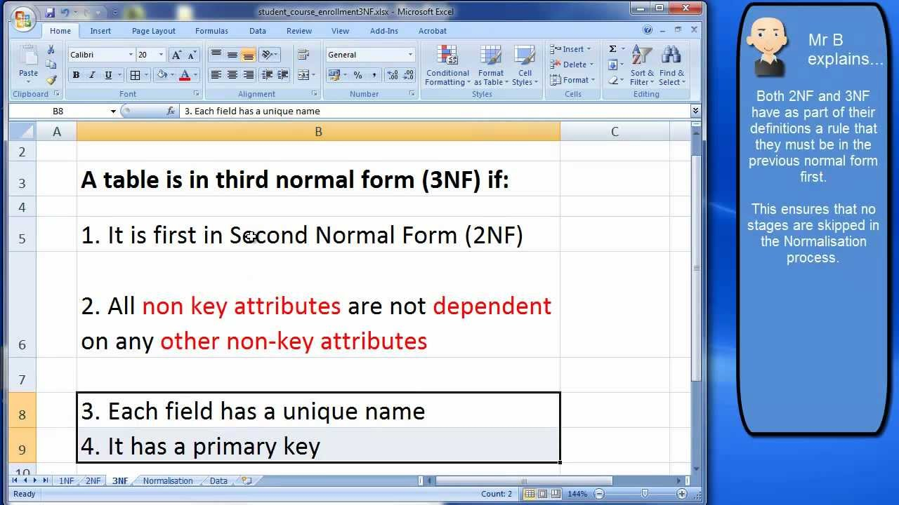 Normalisation 3NF Understanding Third Normal Form YouTube